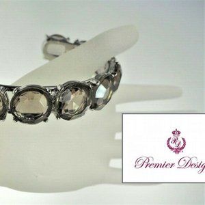 Premier Rocks Black Diamond Crystal Bracelet NWT
